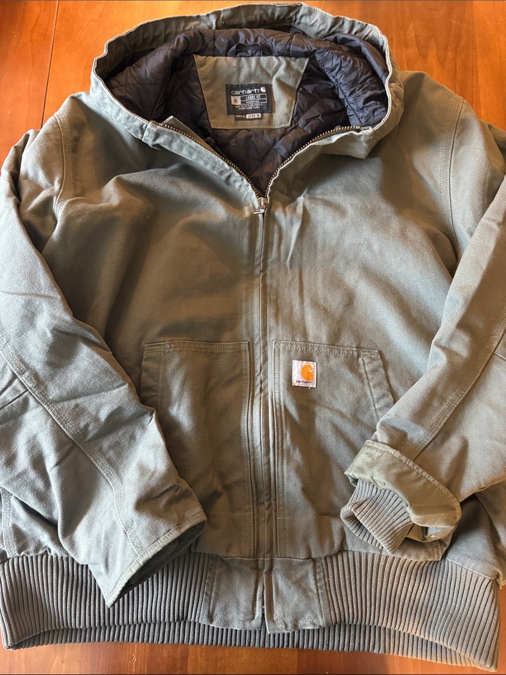🔥 NWOT Carhartt J130-M Active Jacket Moss Green XL Loose Fit